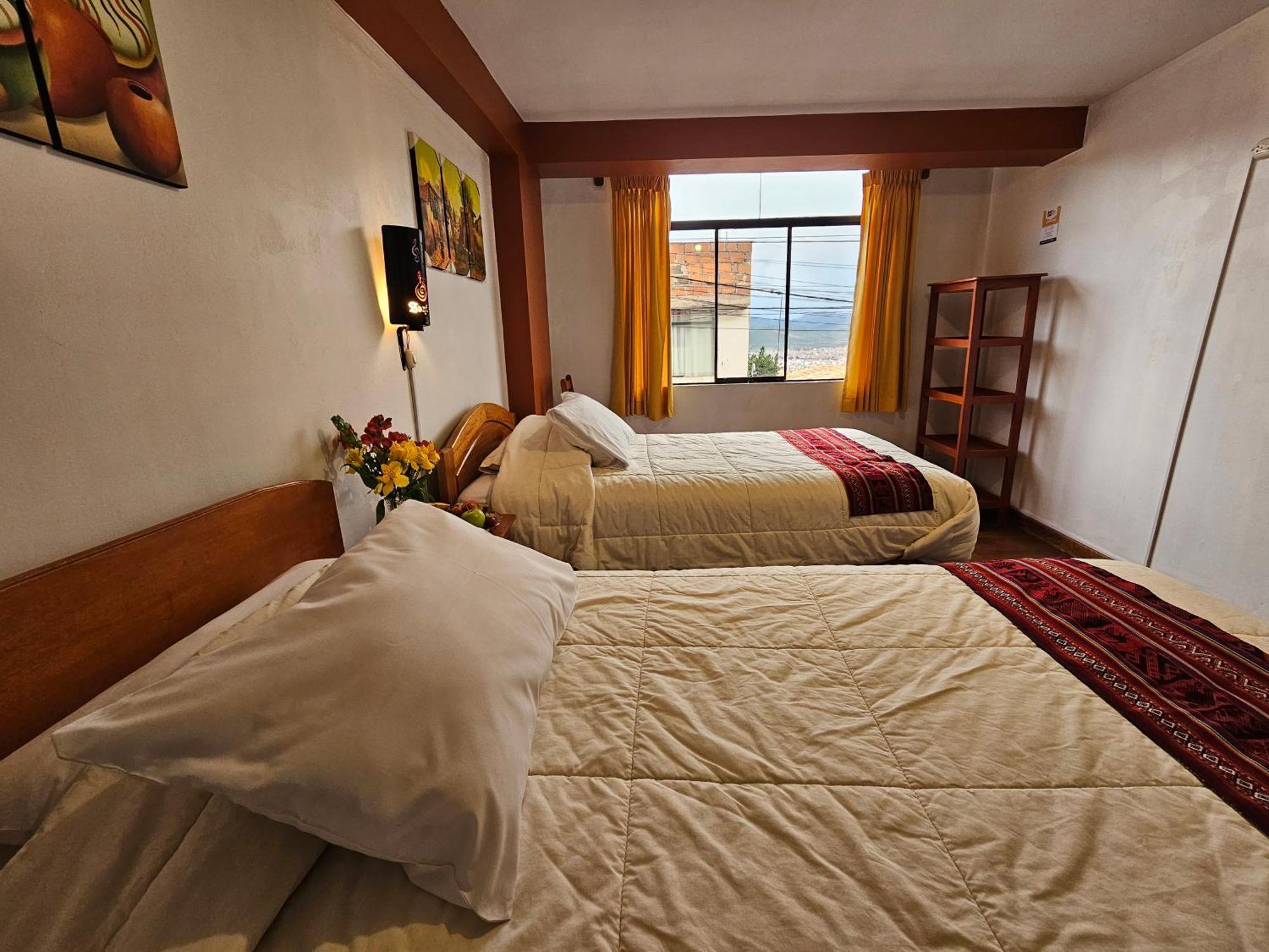 Hostal Con Vista A La Ciudad Santa Ana Cusco Eksteriør billede